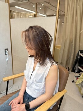  白髪ぼかし/脱白髪染め/白髪染めハイライト／髪質改善