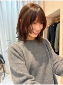 【晴音】ボブウルフ/ベージュブラウン/ボブ/20代