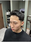 MEN’S HAIR/波巻きツイストスパイラル/リバースセンターパート
