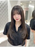 《Rena》グレージュ/レイヤーカット/ハイレイヤー