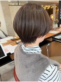 アッシュオリーブ×ハンサムショート
