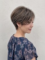 シオミエイチ タイムレス 垂水(shiomi H timeless)&nbsp;大人ショートヘア/ハンサムショート/首元すっきり/ベージュ