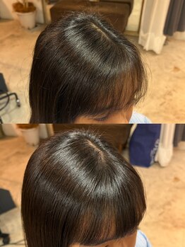 スット 渋谷(slut)の写真/チリつきやくせ毛が伸びにくい前髪の部分縮毛矯正を得意としています。