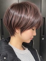 アトレ 福岡大名店(attrait)&nbsp;大人っぽいショートブラウン×透け感カラー