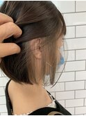 ［HAIR C］チラッと可愛いインナーカラーボブ