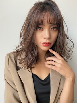 ルービック 京橋(Rubik's) デジタルパーマミディ#アッシュベージュ#大人かわいいイメチェン