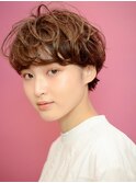 大人可愛いくるくるショートパーマ♪マッシュベース♪