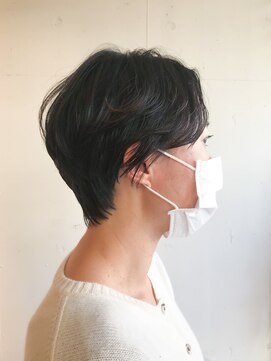 ログ 仙川(Log) ショート×暗めカラー