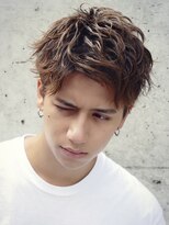 エリマ 調布(elima)&nbsp;無造作パーマアップバングソフトツーブロックスパイラルパーマ