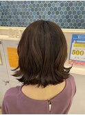 【切りっぱなしからの動きのある外ハネボブ】