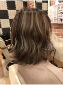 【デザインカラー】ベージュブラウン×ハイライト