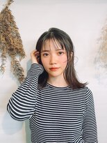 ジル ヘアデザイン ナンバ(JILL Hair Design NAMBA) 【JILL】顔まわりレイヤーのシンプルセミディ☆