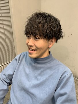 スレイ 西宮(SLAY) 波巻きハイライトアップバングツーブロックマッシュ