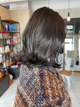 リンダ(LINDA) オリーブブラウン/カラー/透明感カラー/暗髪[札幌美容室LINDA]