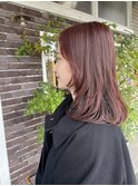 顔周りレイヤー×ピンクカラー