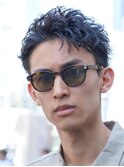 短髪ツイストスパイラルパーマスパイキーショートパーマメンズ