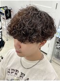 波巻きスパイラルパーマツイストパーママッシュメンズパーマ