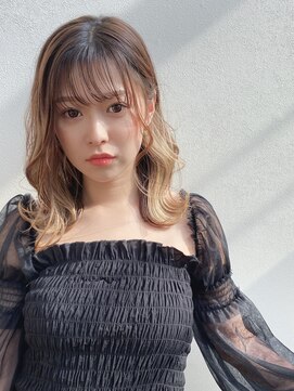 美容室 ビ フェスカ(B FESCA) インナーカラー☆イヤリングカラー☆ミルクティーベージュ