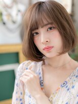 カバーヘア ブリス 北浦和(COVER HAIR bliss)&nbsp;耳かけ◎ココアブラウンワンカール大人ボブc5北浦和20代30代40代