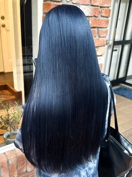 ラレイ ハラジュク(Lalei harajuku) 【白石】艶感ブルー/韓国ヘア/ブリーチ１回カラー/ハイトーン