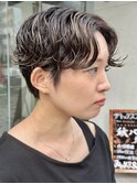 前髪カタログ/イメチェンスタイル/ウェーブパーマ/こなれミディ