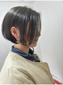 透明感カラー&コンパクトボブ