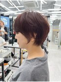 似合わせカット/ショートボブ/小顔ヘア/メルティカラー/くせ毛
