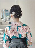 袴着付け/卒業式着付け/袴ヘアセット/袴ヘアアレンジ/卒業式ヘア