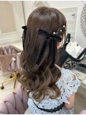 韓国風ヨシンモリハーフツイン(ヘアセットサロンAchieve)