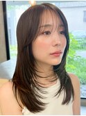 顔周りレイヤーフェイスレイヤー小顔レイヤー レイヤーカット