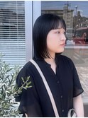切りっぱなしボブ