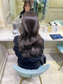 アソビ 表参道(ASOBI) ダブルカラー/黒髪/ボブルフ/ネビージュ/表参道/グレージュ