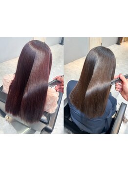 諦めていたダメージヘアもとろけるような手触り×見違えるような質感に【天満/南森町/髪質改善/縮毛矯正】