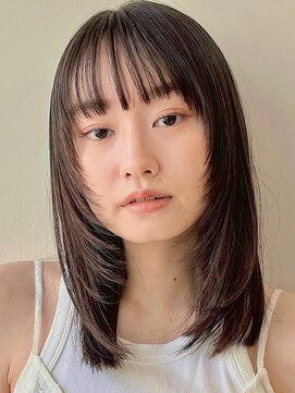 ガーデン 銀座(GARDEN) 顔まわりレイヤー/小顔/ココアベージュ/ミディアム/２０代３０代