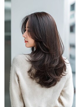 ケシキ 表参道 原宿(kesiki.) ミディアムレイヤー/顔周りレイヤー/ハッシュカット/韓国へア