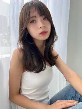 ソヨン 栄店(SOYON) 似合わせカット/ミディアムレイヤーカット/大人ガーリー/くせ毛