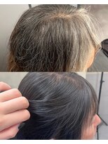 フレームプラス 天王寺あべの店(FRAME+) 白髪ぼかしカラー/ダークグレー