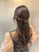 サロウィン 広島(SALOWIN)&nbsp;シンプルハーフアップ×巻き下ろし