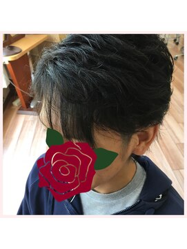 美容室アクアヘブン メンズパーマスタイル