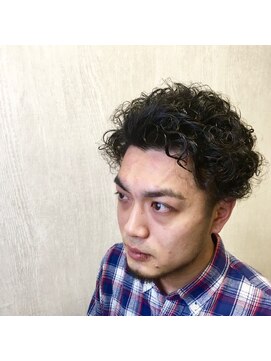 トライベッカ(tribecca) 【メンズツーブロック+パーマ】