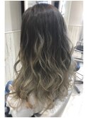 ハイライト×グラデーションカラーonアッシュ♪