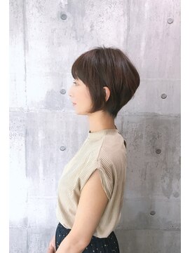 エンリッチヘア(enrich hair) ショートボブ　艶カラー　ラベンダーアッシュ