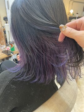 ロストシティ 横浜(LOST CITY) 人気ブルーバイオレット_ハイライト_インナーカラー【Lostcity】