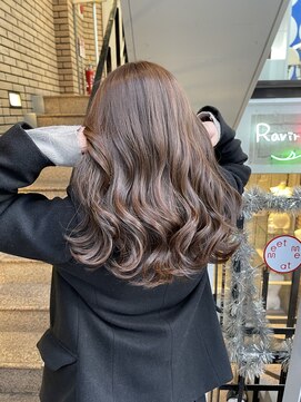 ラフ(LAFF) #黒髪#ボブルフ#ネビージュ#小顔#ワンレン