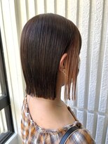 ネオリーブカップ 町田店(Neolive capu)&nbsp;切りっぱなしボブ×イヤリングカラー【町田/jr町田/町田駅】