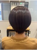 大人可愛いショート/美髪ブラウン