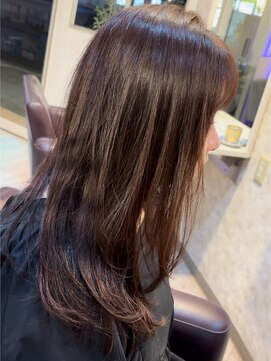 ヘアーエポック(hair epoque) 大人美人ラベンダーカラー韓国ヘアモテ髪