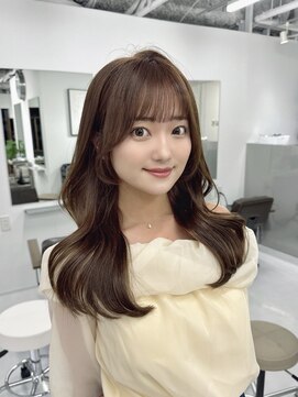 ハピネス 梅田茶屋町店(HAPPINESS) 韓国ヘア/レイヤーロング/髪質改善/ブリーチなし/ベージュ