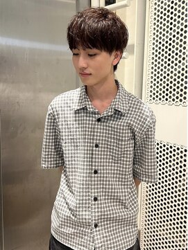 ゼストプール(ZEST POOL) ナチュラルマッシュ　マッシュ　ブラウンカラー　メンズカラー