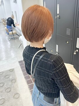 エトレ(etore) 似合わせショート×透明感オレンジベージュ